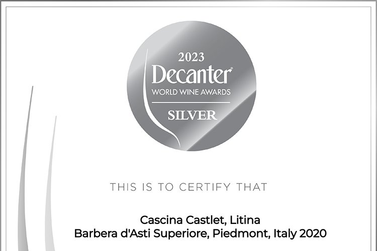 2023 Decanter Silver - Litina, Barbera d'Asti Superiore