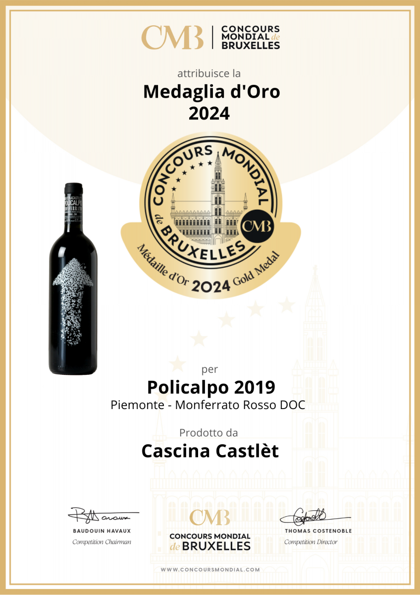 Gran Medaglia d'Oro al Passum e Medaglia d'Oro al Policalpo al Concours Mondial de Bruxelles